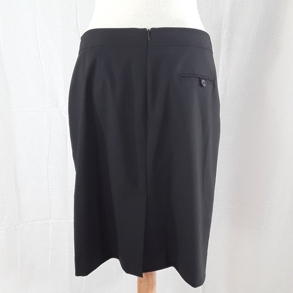 Banana Republic black wool straight skirt - Picture 3 of 4